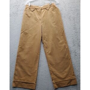 J.G. Hook Pants Womens 10P Brown Corduroy Carpenter Straight Leg Outdoor Stretch